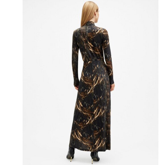 All Saints Mina Slim Fit Printed Maxi Dress, NWOT, 8 - Picture 12 of 13